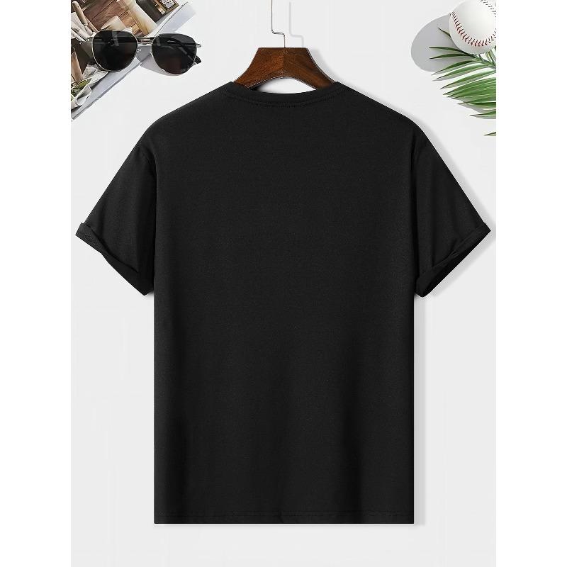 European Sizes Men'S Casual Short-Sleeve Round Neck T-Shirt
