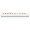 Vidaxl Bed Frame, White, 180X200 Cm, Wood-Based Material