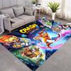 Game Archer Mage Character Print Area Rug Dark Blue Background Floor Carpet Game Fans Living Room Bedroom Home Decor Mat