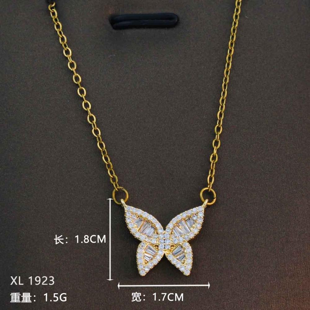 Necklace Women Do Not Fade Summer Small Cute Temperament Titanium Steel Necklace Versatile High-end Jewelry Simple Collarbone Chain