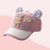 Children's Cartoon Bear Baby Baseball Cap Summer Boys Girls Sunshade Peaked Caps Cute Travel Kids Sun Hats