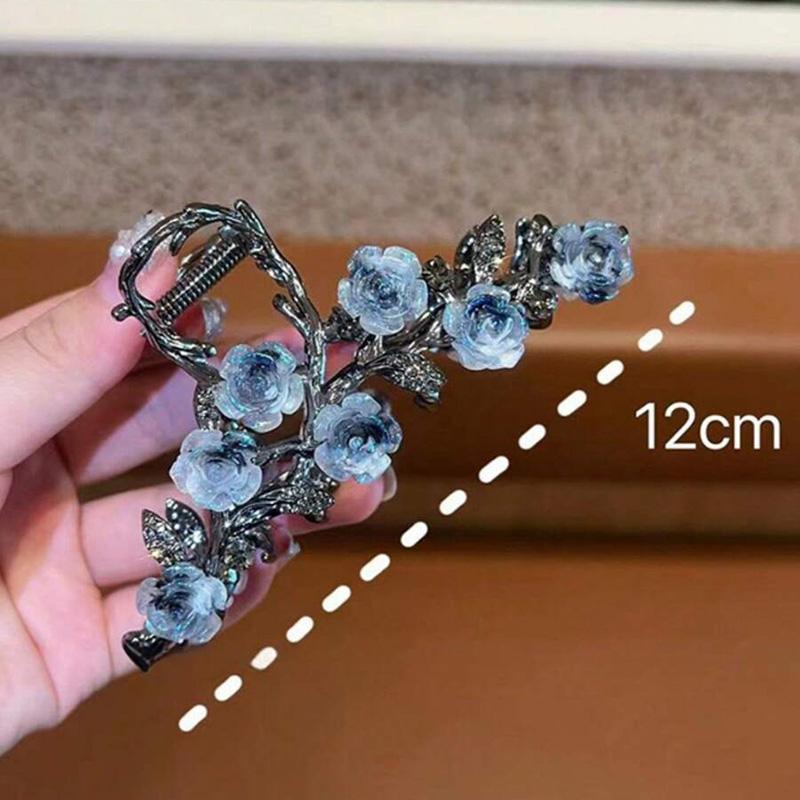 2pc Fashion Rose Hair Accessories Elegant Romantic Metal Headwear for Women's Daily Festivals And Gatherings Hair Grab Hair Clip