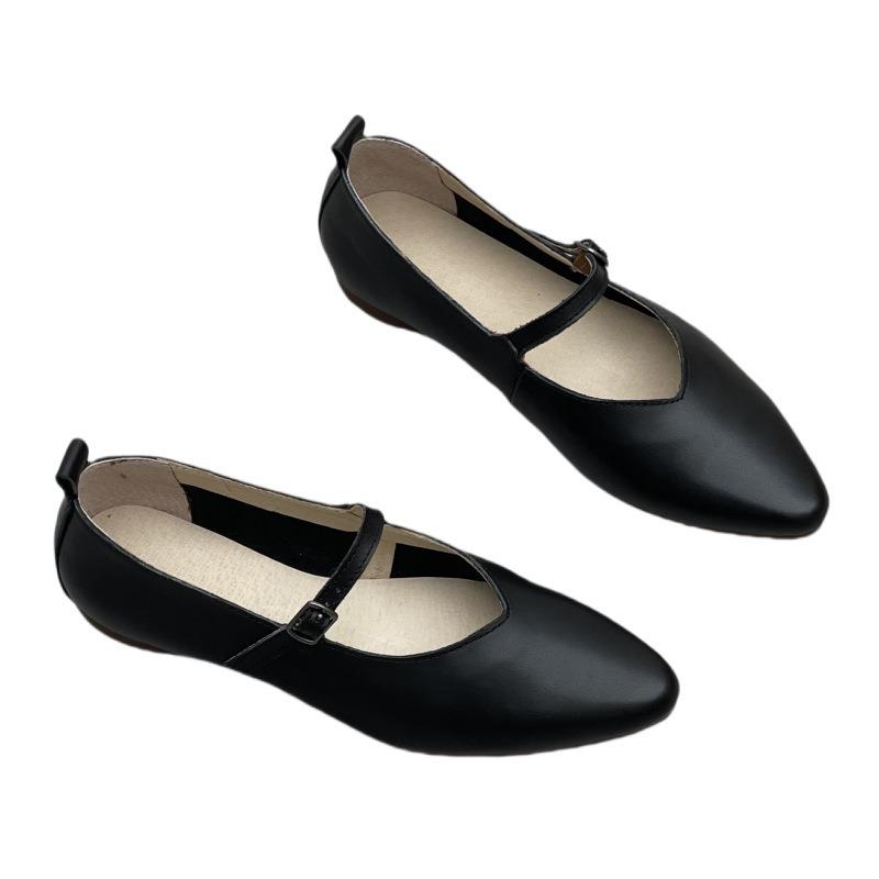 New Pointed-toe Single-toe Flat Simple and Versatile Women's Shoes