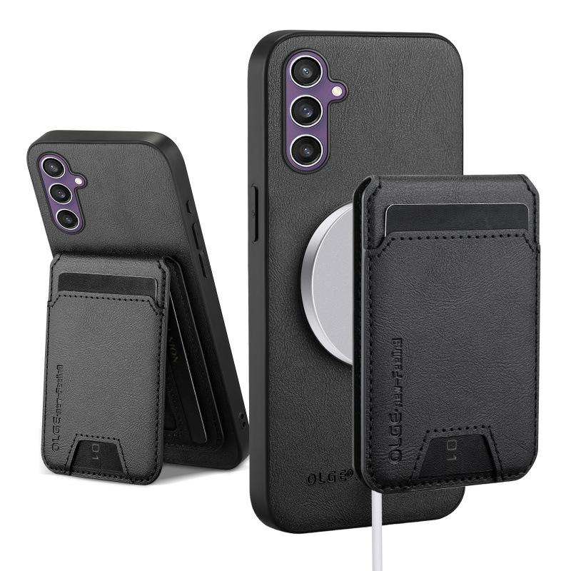 Suitable for Samsung Galaxy S24 Mobile Phone Case 24FE Cow Pattern Leather Magnetic Card Case New S24Ultra