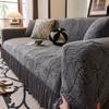 Jacquard Sofa Cover with Skirt Universal Full Coverage Stretch Slip Proof Fabric Couch Dust Protector