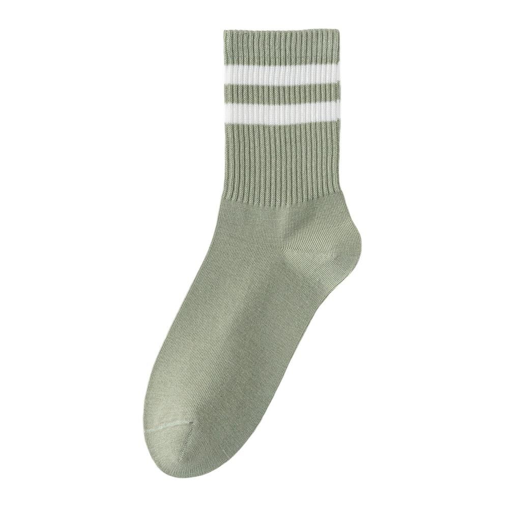 Pure Cotton Socks - Children's Autumn and Winter Anti-bacterial, Odor-proof, Sweat-absorbing, Bone-free Socks with Stripes, Anti-tear.