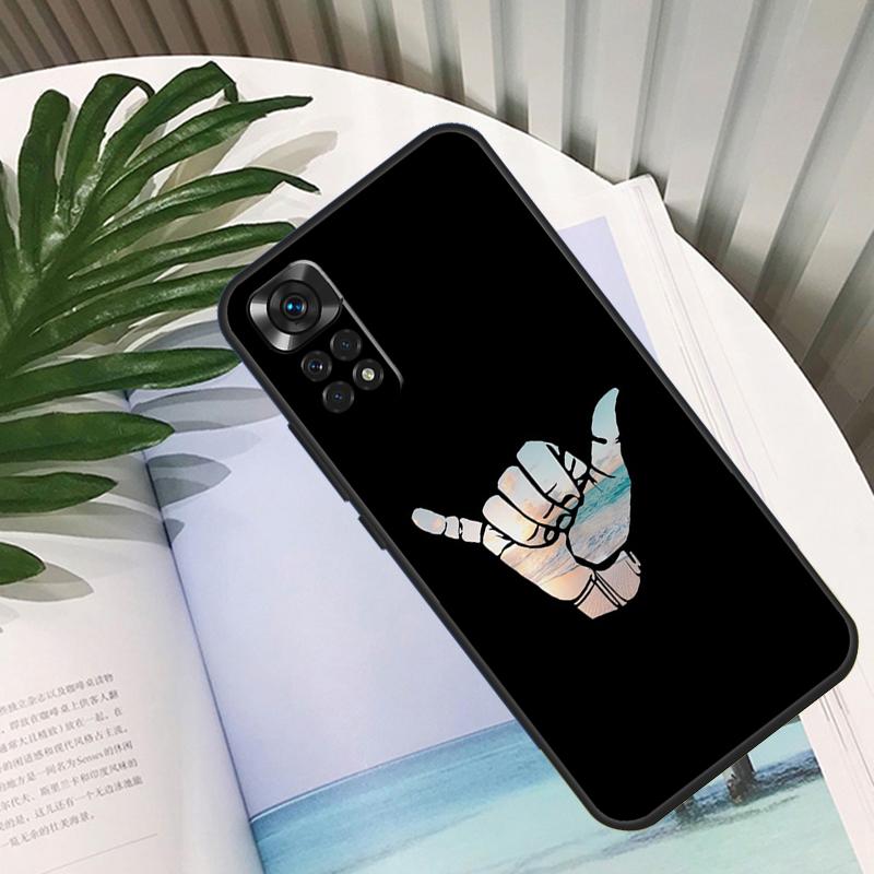 Surfer Surf Hang Loose Shaka Funda For Xiaomi Redmi Note 11 10 12 13 14 15 Pro Plus Case For Redmi 15C 10C 13C 12C 14C 15
