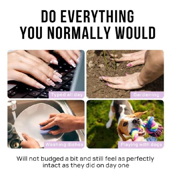 Milky Whit French Tip Press on Nails, 240Pcs French Press On Nail Short Square,Pre-Applied Primer & Top Coat,4 in 1 Gel Nail Tips Soak off Acrylic