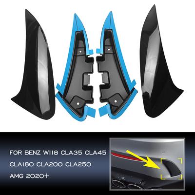 Rear Bumper Spoiler Side Canard Fin Car Styling Accessories For Mercedes Benz CLA Sport C118 CLA200 CLA220 CLA250 CLA45 AMG 2020-2024
