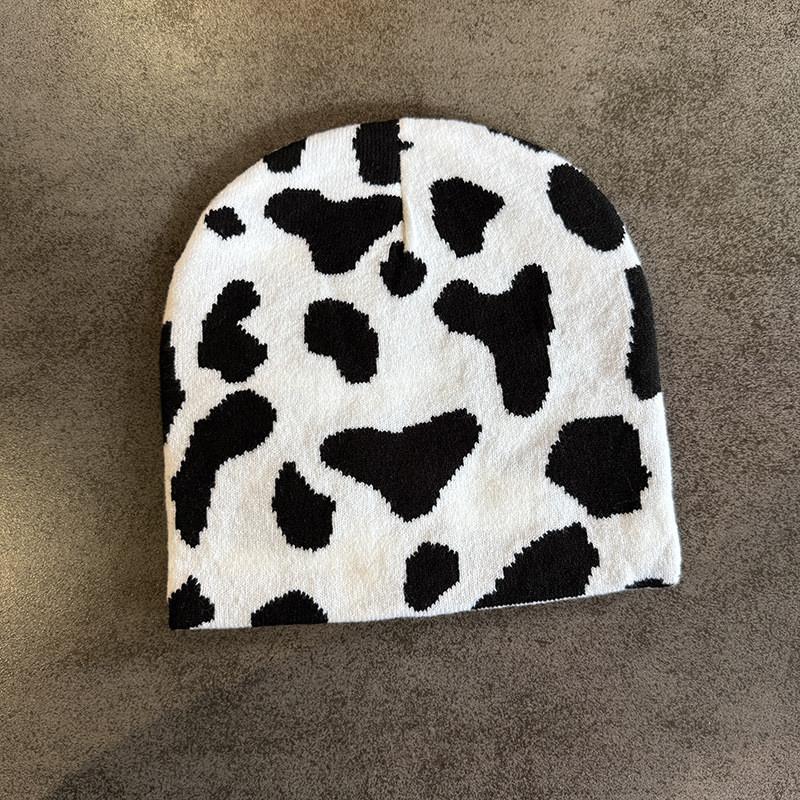 Modern Zebra Knit Cap With High Top Style For Men And Women Warmth And Trendy Autumn Winter Accessory