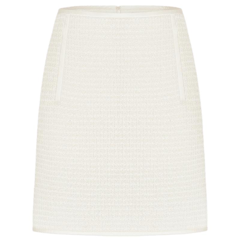 Женская элегантная твидовая юбка А-силуэта, короткая XS (155cm)