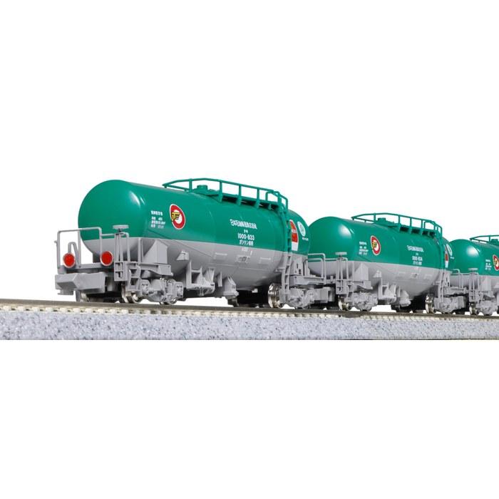 KATO N Gauge Taki 1000 Late Type Japan Petroleum Transport ENEOS/Eco-Rail Mark 8-Car Set 10-1810 Freight Car Green