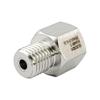 Stainless Steel 304 Metric Reducing Fitting: Female M8X1 To Male M12X1.5 (1126)