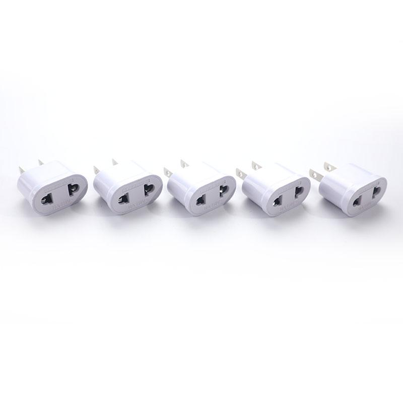 Us Plug To Eu Plug Round And Flat Dual-Purpose Conversion Plug Converter Socket
