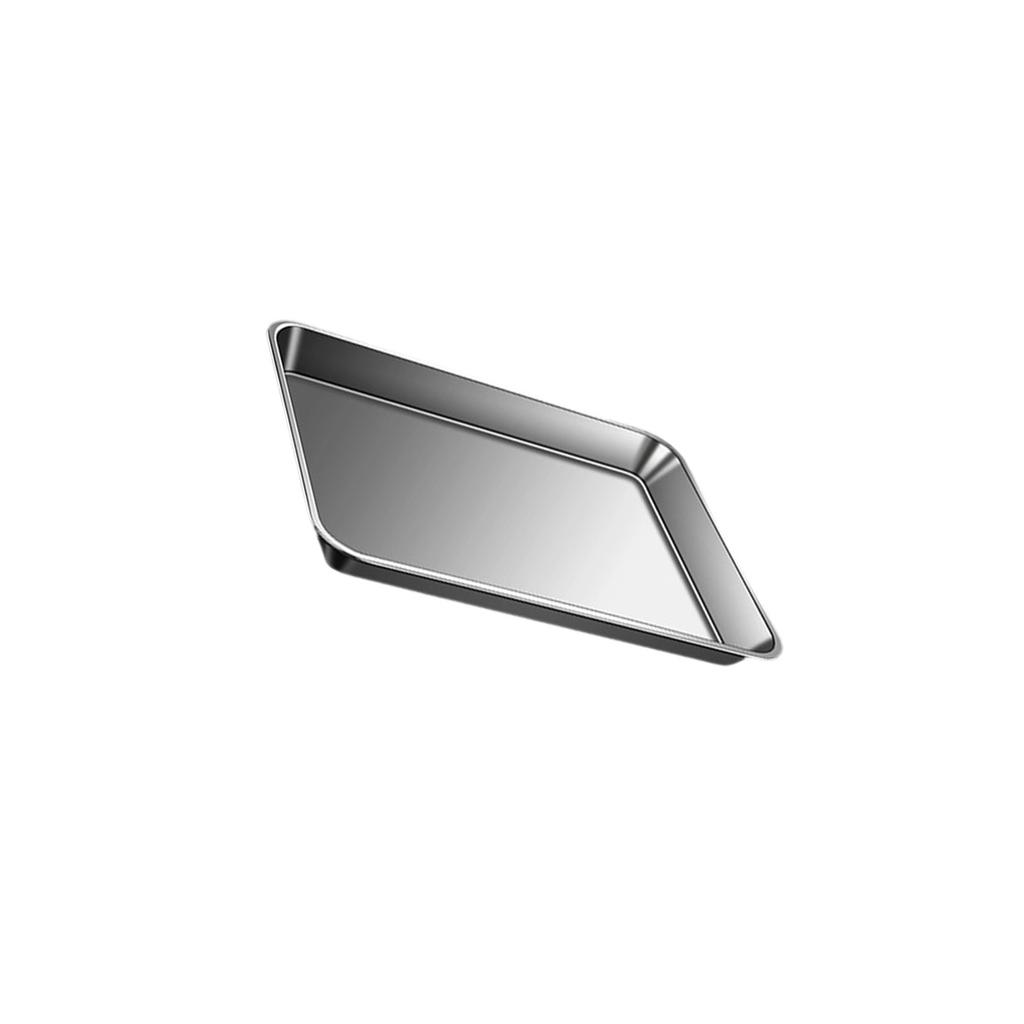 Rustproof Baking Pan For Pastries Household Stainless Steel Barbecue Dish Thickened Rectangular Flat Bottom Tray