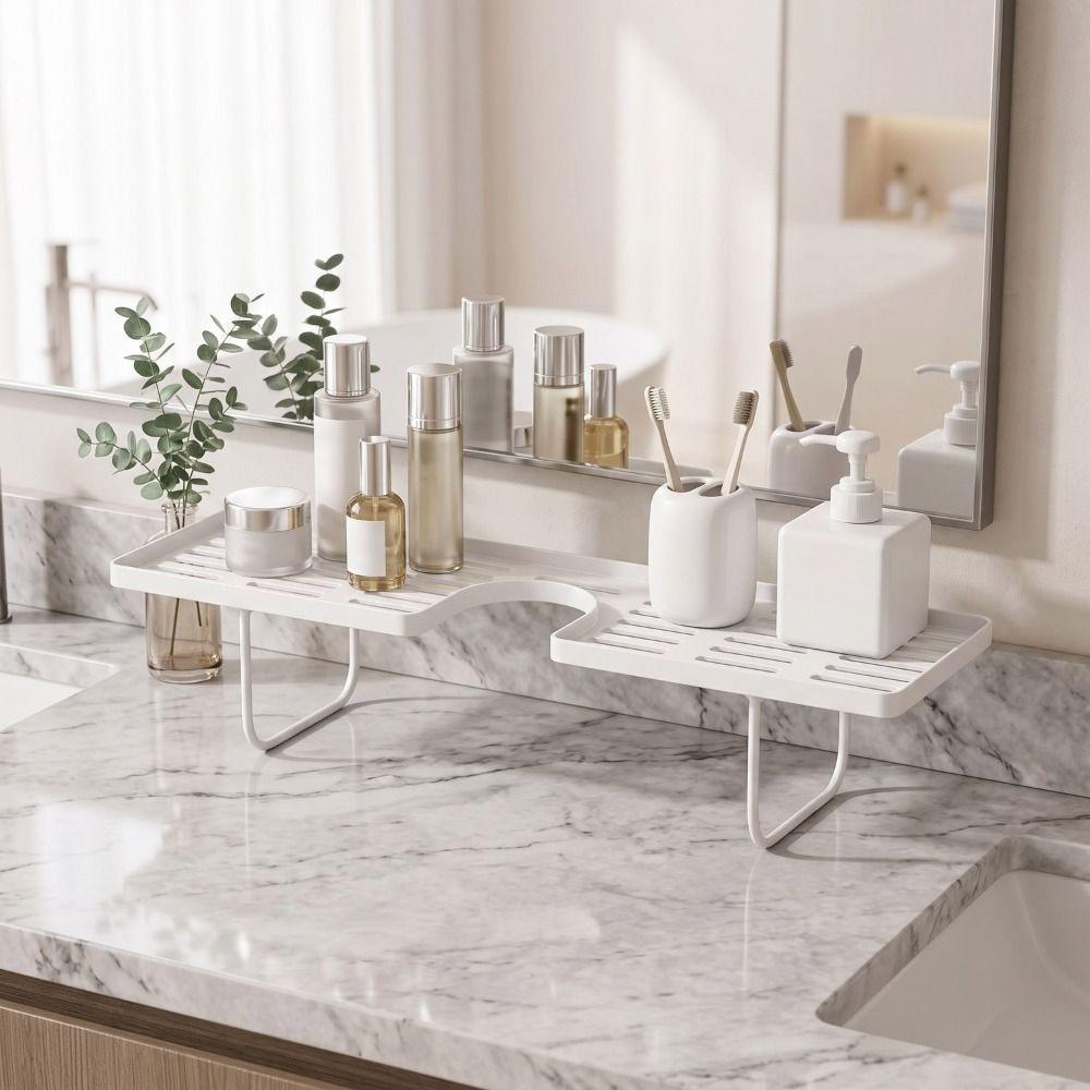 Universal Faucet Storage Shelf Water Drainage Counter Organizer Bathroom Storage Rack  Shower