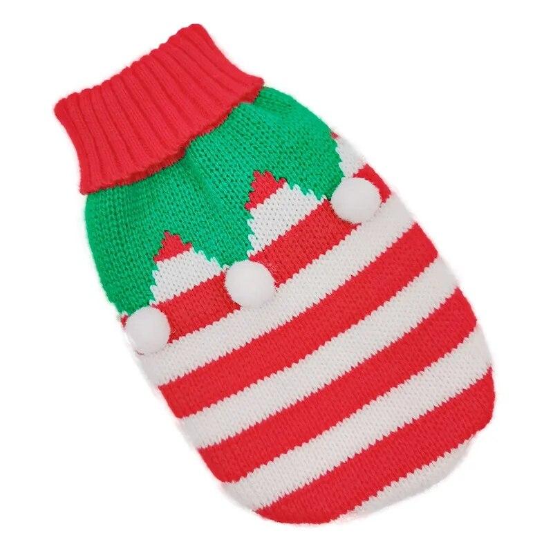 Pet Clothes For Small Dogs Cats Winter Warm Puppy Outfit Christmas Dog Sweater Cartoon Chihuahua Clothing French Bulldog Coat