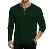 Men's Casual Solid-Color Oversized  Long-Sleeve Top