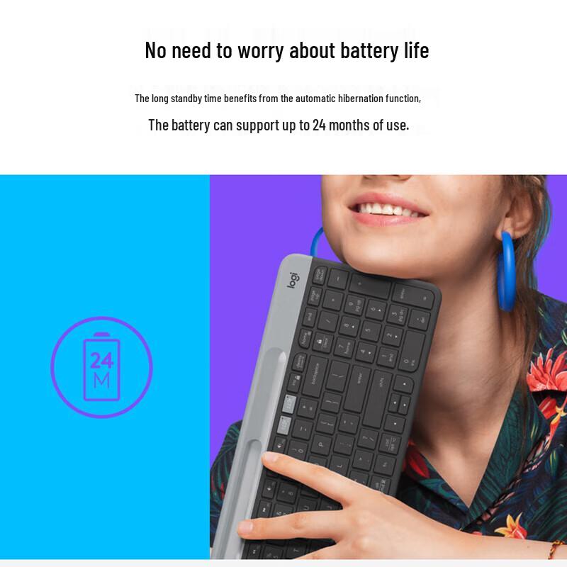 Logitech K580 Multi-Device Slim Wireless Keyboard