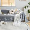 Cotton Thread Sofa Towel Cover Cloth Four Seasons Universal Anti-Scratching Non-Stick Wool Cartoon Jade Hare Simple Universal Thickened Non-Slip