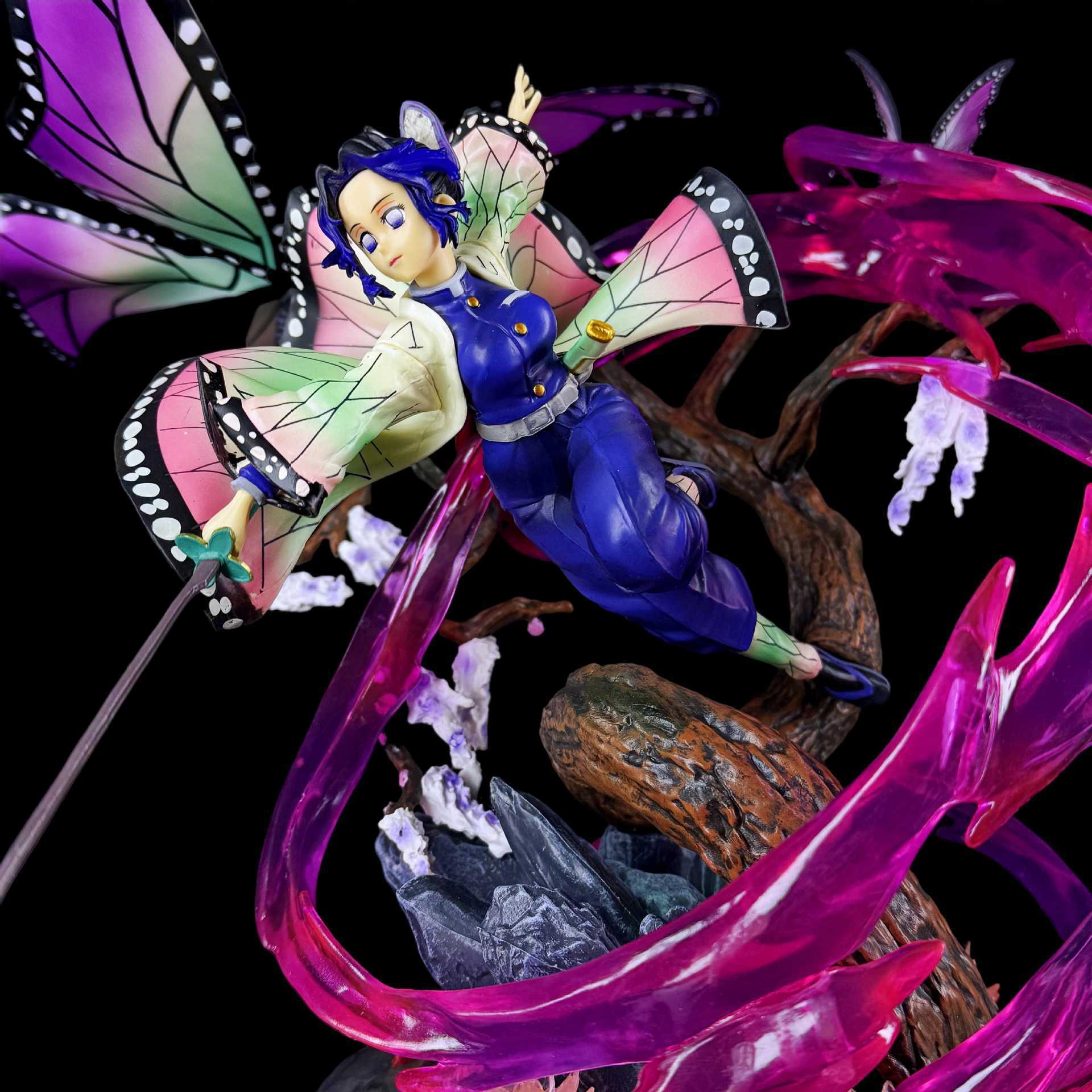 

Demon Slayer Gk Cube Kochou Shinobu 1/6 Resonance Second Bullet Statue Handheld Desktop Ornament Accessories Boxed Figurines Toy фіолетовий