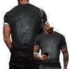 Men's Casual Loose Fit Short Sleeve T-Shirt Halloween Style Graphic Print Crew Neck Lightweight Top for Everyday Wear