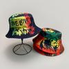 Druck Löwe Graffiti Buchstaben Eimerhüte Neu Unisex Sonnenschutz Lässig Vielseitig Beidseitig Tragbar Mode Hip-Hop Fischerhüte