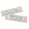 LWC1  3D ABS Chrome Car Trunk Letters Sticker For  C Class C180 C200 C220 C300 C320 C350 C400 C43 AMG Logo Emblem Sticker Accessories