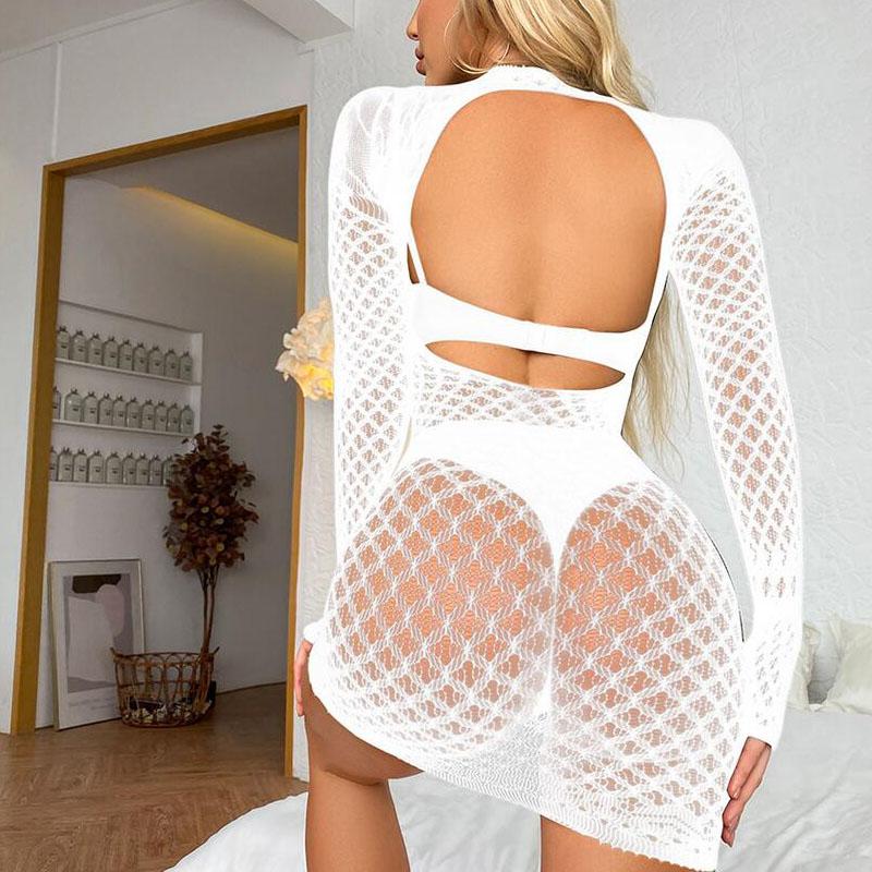 Erotic Lingerie For Women Hollow Out Nightgowns  Sexy Bodysuits For Women