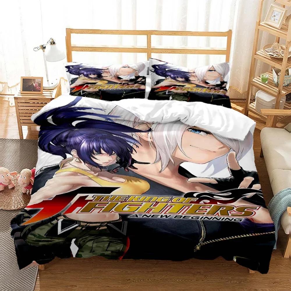 

KOF Anime 3D printed bedding Queen bedding set Soft and comfortable customized King size bedding set luxury 70x133cm