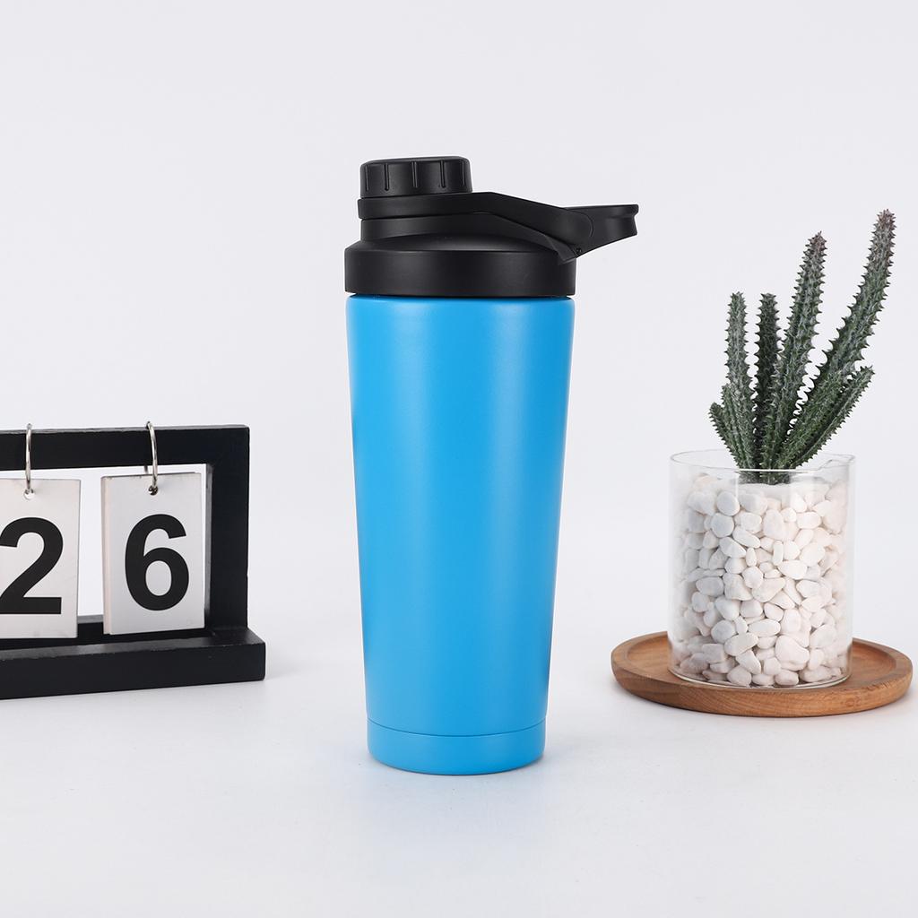 Edelstahl Shaker Cup Verschluss Abdeckung Typ Thermos Tasse Outdoor Große Kapazität Fitness Wasser Tasse