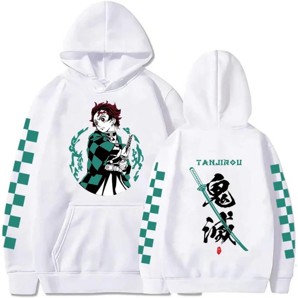 Demon Slayer Japan Anime Plus Size Hoodie Tanjiro Kamado Men Sweatshirts Y2k Harajuku Unisex Casual Pullover Clothes Tops