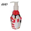 Santa Claus Empty Bottle 350ML Christmas Soap Dispenser, Tree Penguin Shape Refillable Bottle, Plastic Pump for Hand Soap, Lotion