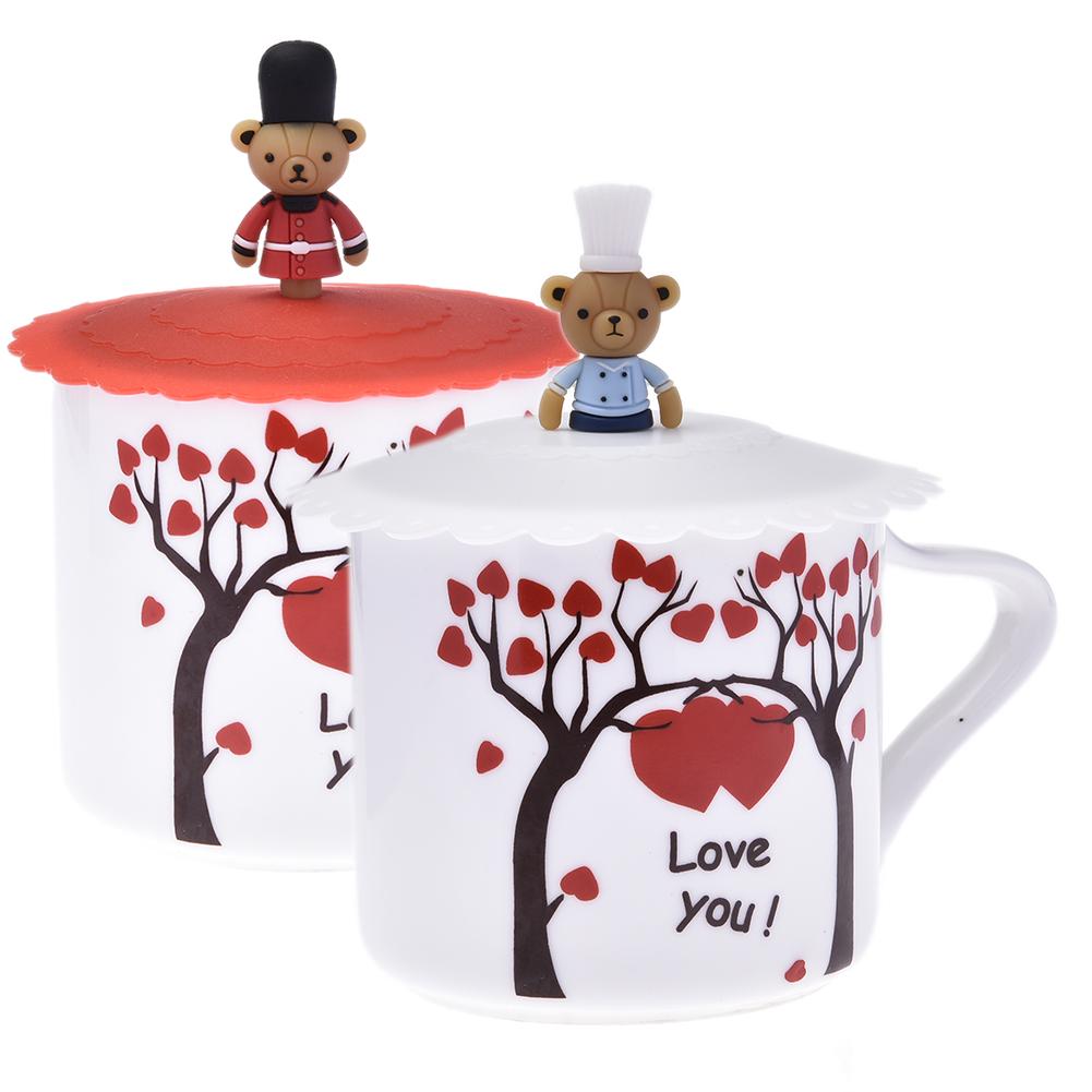 Silicone Leakproof Cup Lids Heat Resistant Reusable Sealed Cover Kitchen Accessories Tea Cup Suction Cup Lid