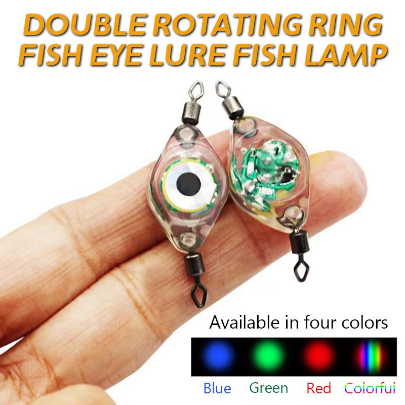 Led Fishing Bait Light Eye Shape Fishing Lure Light Waterproof Sensing Deep Drop For Seawater Freshwater Underwater High Bright
