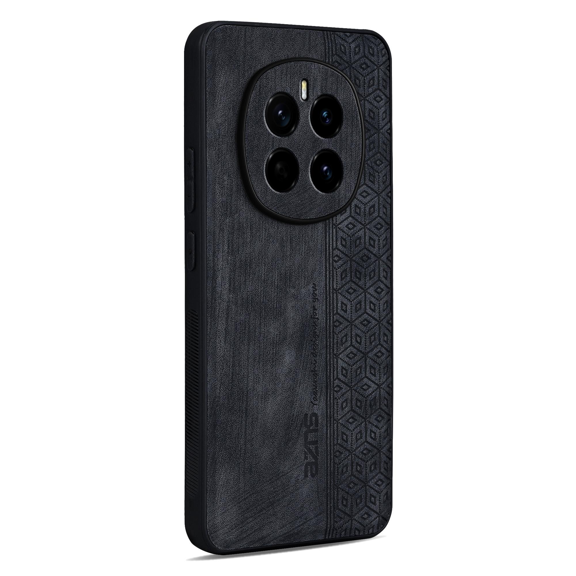 

AZNS For Honor Magic7 5G Case Protective PU Leather Covered TPU Phone Shell Black