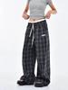 Women's Retro Double-Waist Wide-Leg Pants, High-Waisted Loose Fit, Spring/Autumn 2025 Collection