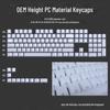 Teclas para teclado mecánico Lofree PC 75/98: juego de teclas negras totalmente transparentes