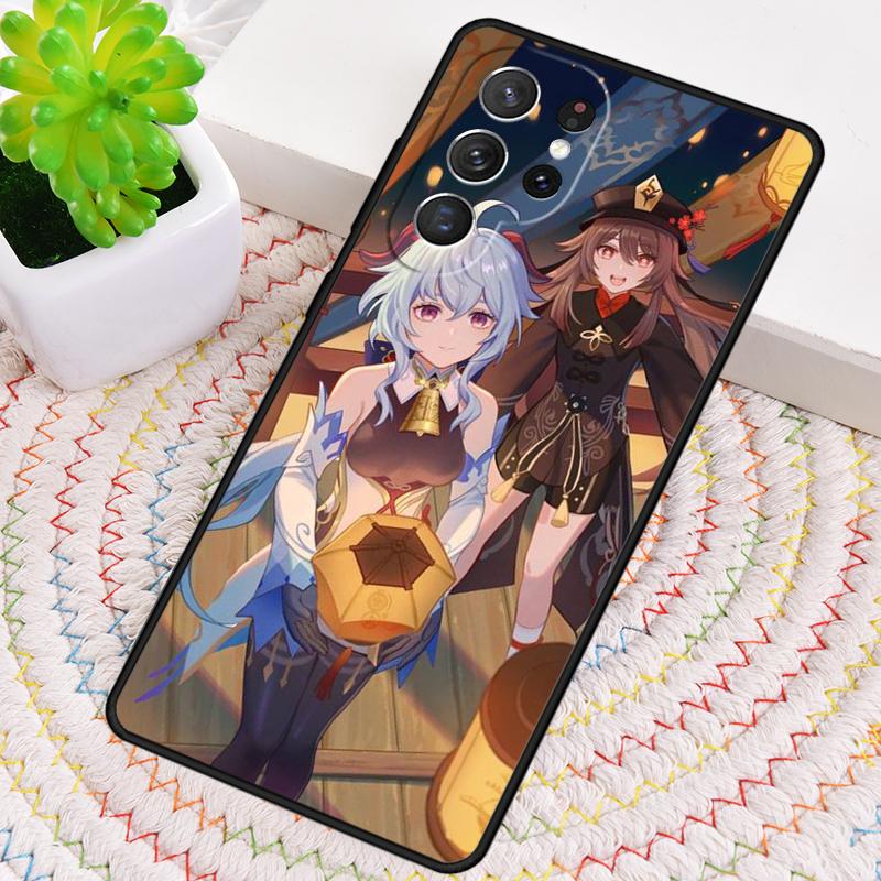 Genshin Impact Ganyu Silicone Phone Case For Samsung Galaxy note 10 pro S26 S25 S24 S23 S22 S21 Plus S25Ultra Capa Cover