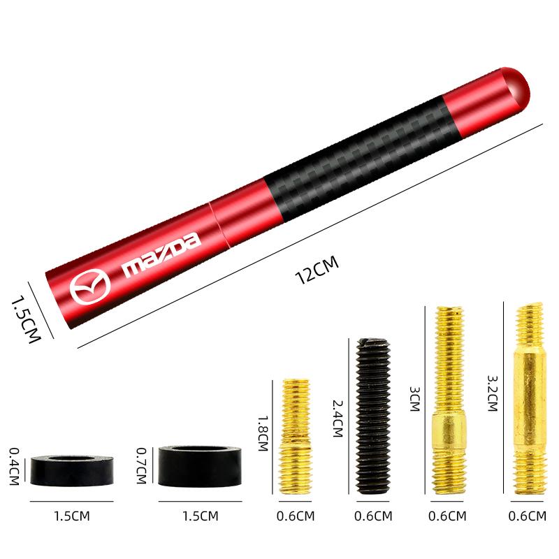 2025 Hot Carbon Fiber Radio Car Antenna Auto Accessories for Mazda 3 6 Atenza Axela Demio CX3 CX5 MP MS RX8