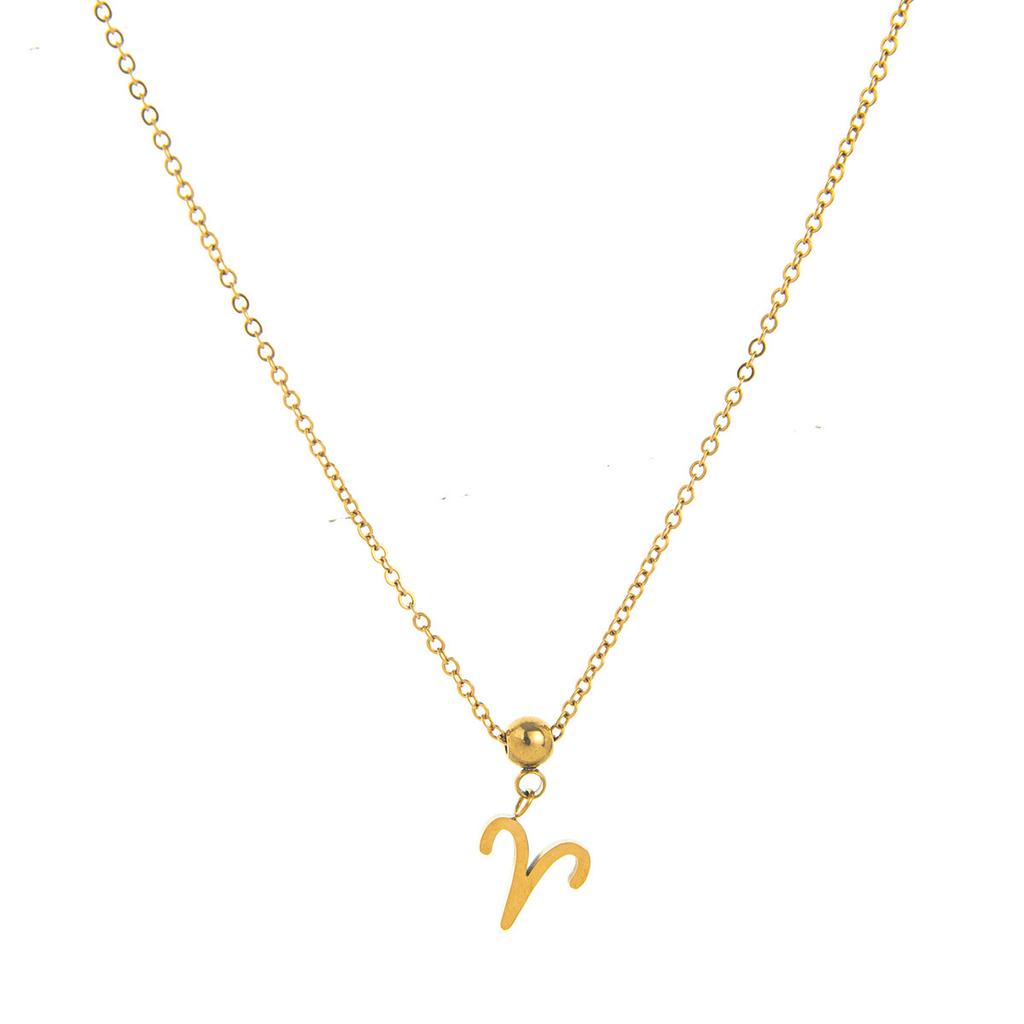 Stainless Steel 12 Constellation Pendant 12 Constellation Symbol Pendant Necklace Bracelet Furnace Vacuum Plating Color Retention