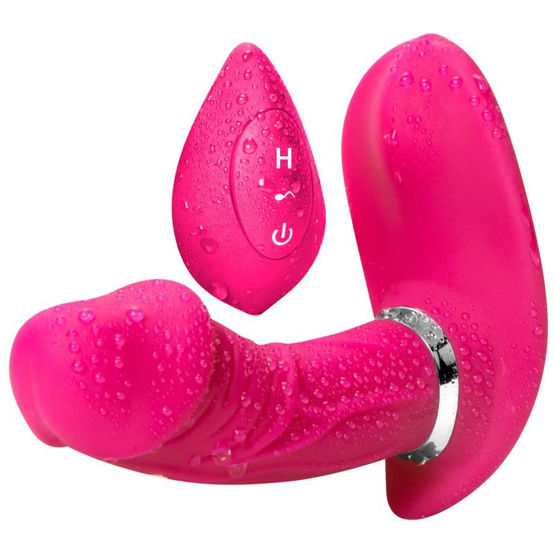 Remote Control Vibrating Egg & Dildo - Adult Wearable Female Stimulator