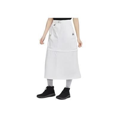 SS24 Logo Embroidered Comfortable Lace-Up Multi-Pocket Casual Long Skirt Women Skirts White FN1970-121