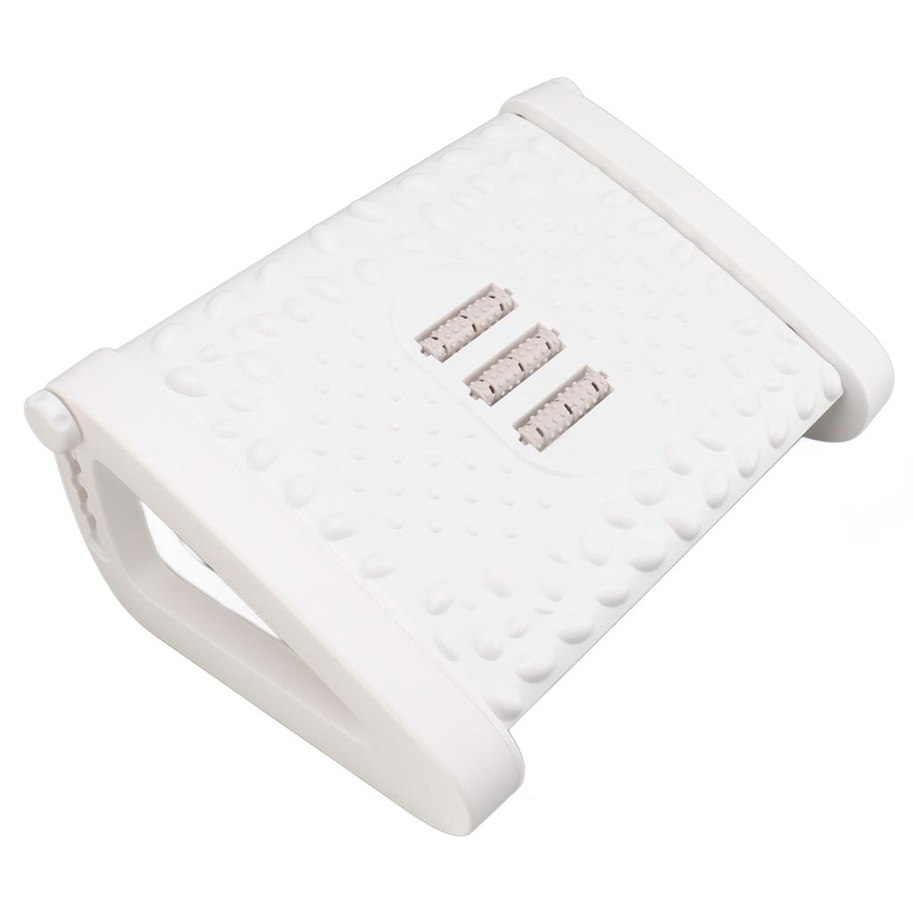 Under Desk Footrest 6 Height Adjustable Ergonomic Foot Stool with Massage Texture and Roller for