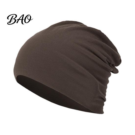 Lightweight Daily Commuting Hat Slouchy Hip-Hop Hat, Solid Color Soft Chemo Headwear, Breathable Street Style Pile for Face Slimming Cancer Cap Women
