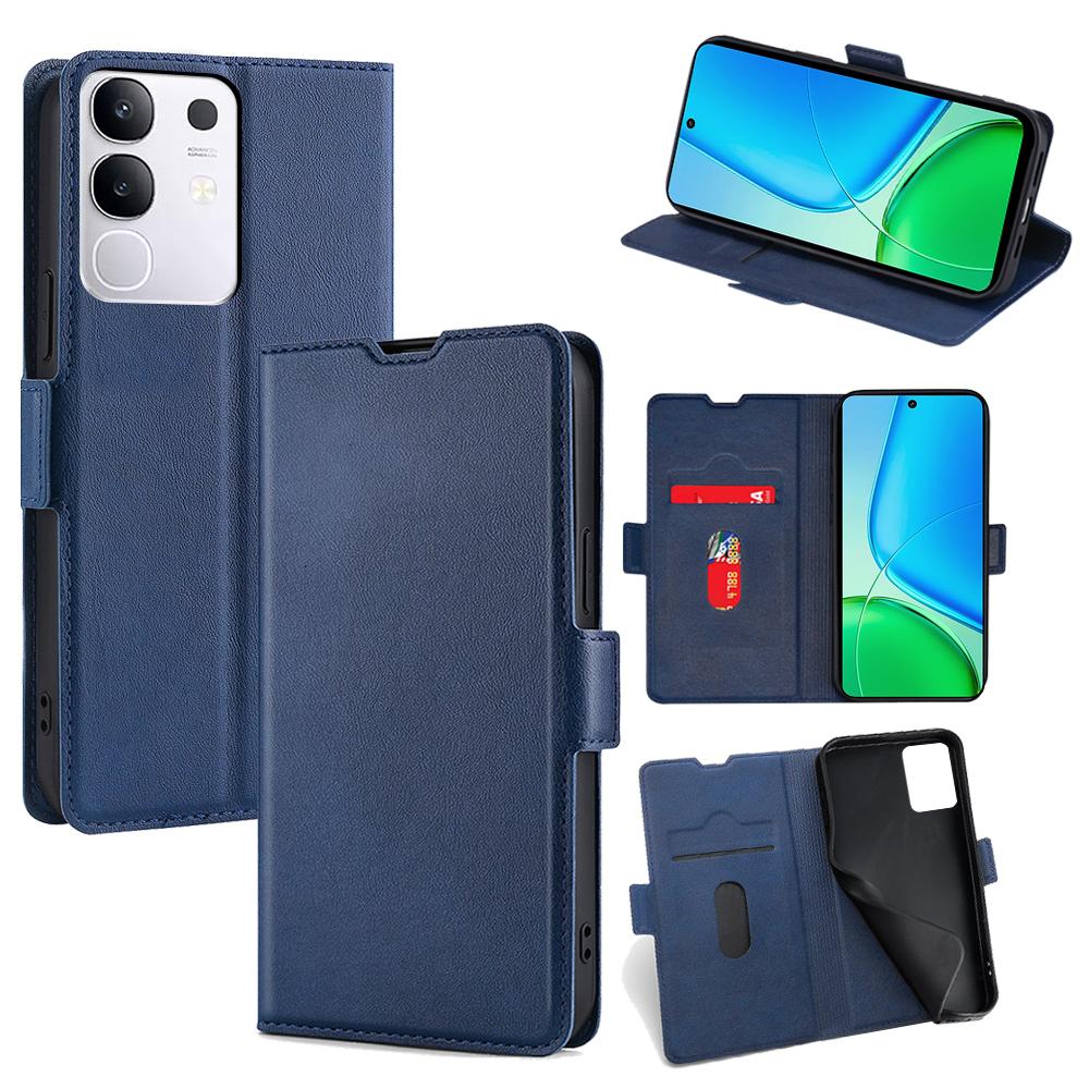

For vivo Y29 4G Case Card Holder PU Leather Phone Cover C
