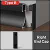 0.5m/1m Hidden Corner LED Skirting Line Aluminum Profile Recessed Backlight Baseboard Connector Wall Trim Floor Bar Strip Light
