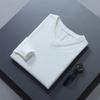 Men S V Neck Loose Fit Solid Color Long Sleeve Knit Sweater