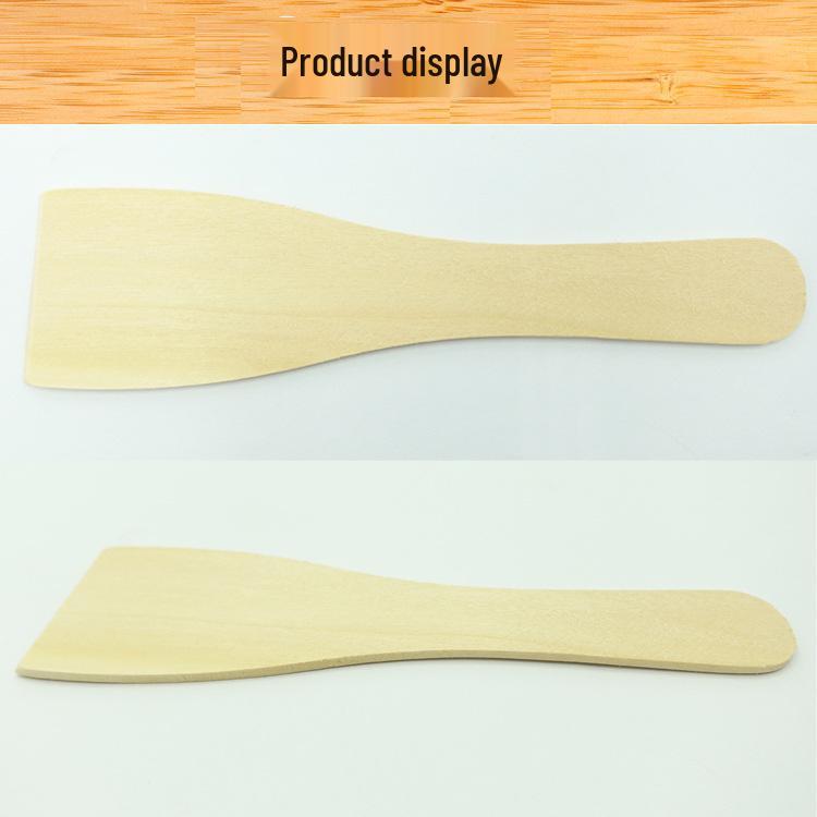 Eco-Friendly Bamboo Spatula with Long Handle - Non-Stick Rice Cooker & Small Wooden Kitchen Tool