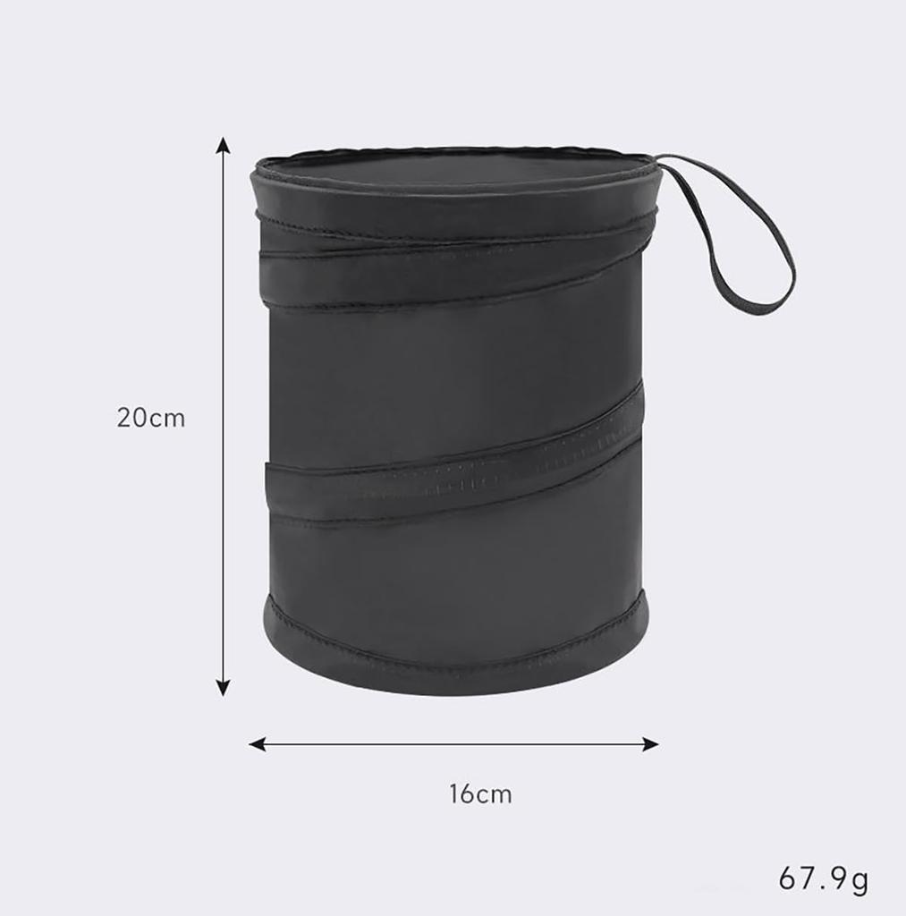 Car Trash Car Storage Car Garbage Large Easy Secure Car Black [LUYING] Can, Case, Bag, 1-Pack, Foldable, Capacity, Compact, Space-Saving, Storage,